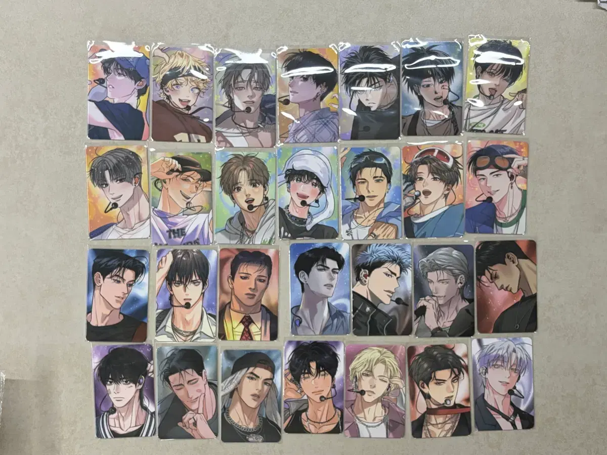 스파클즈 컬렉션 포토카드 컬포 드볼 28장 올클 Lezhin SPAKLZ